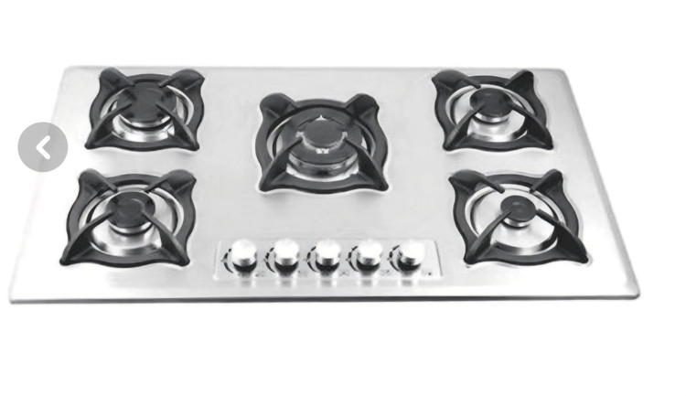 اجاق گاز صفحه ای استیل مدل p11 ظرفیت ۵شعله
