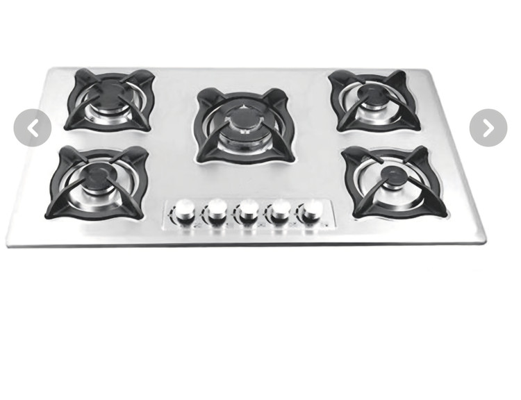 اجاق گاز صفحه ای استیل مدل p11 ظرفیت ۵شعله